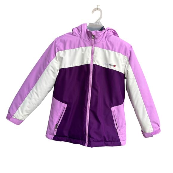 Swiss Tech Kids Jacket - Purple and White - Picture 3 of 13